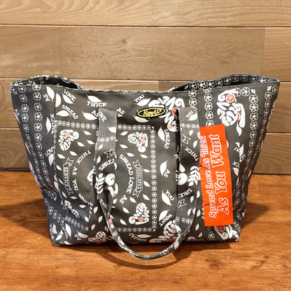 Dedicated Service Print Large Tote Bag