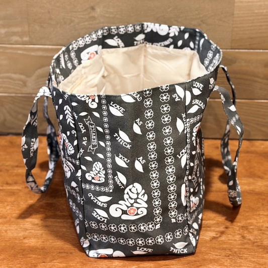 Dedicated Service Print Large Tote Bag