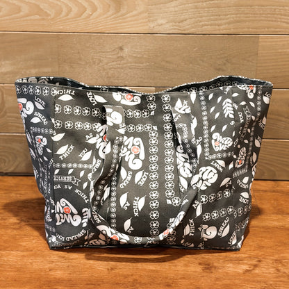Dedicated Service Print Large Tote Bag